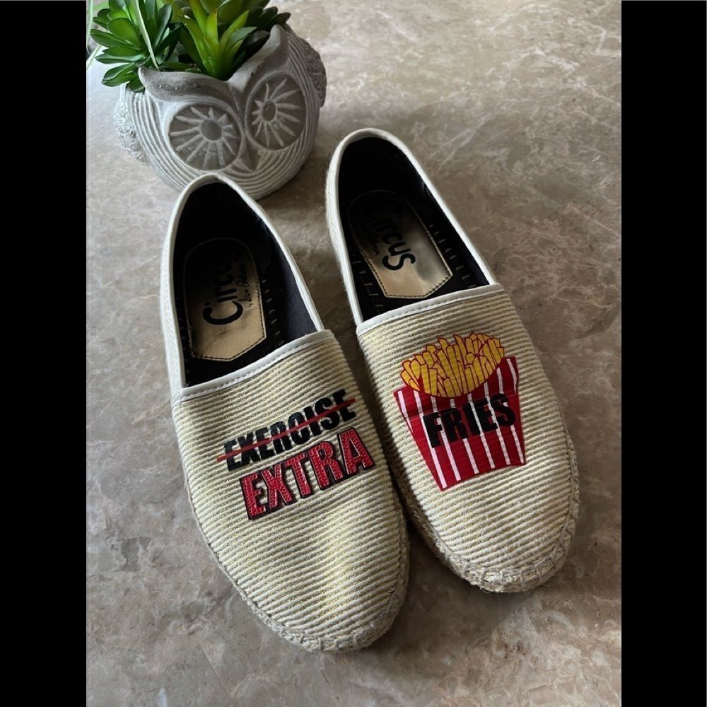 Sam Edelman CIRCUS  Espadrille Extra Fries Tan Slip On Loafer Size 8